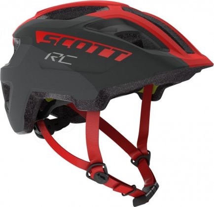 Шлем подростковый Scott Spunto Junior Plus, серо-красный Grey/Red RC
