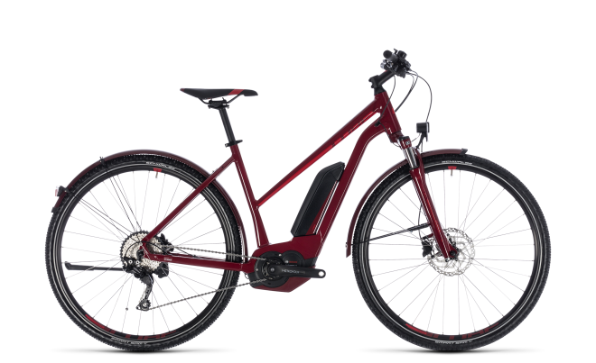 Велосипед Cube Cross Hybrid Pro Allroad 500 Trapeze (2018) Red