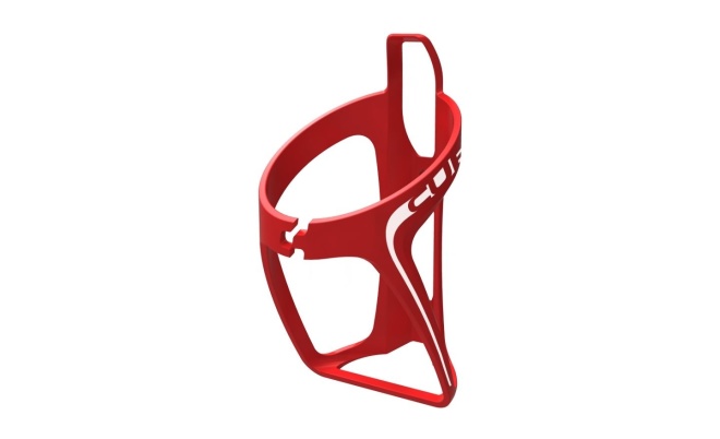 Флягодержатель Cube Bottle Cage HPP, матовый красно-белый