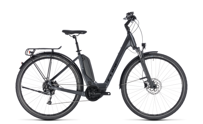 Велосипед Cube Touring Hybrid ONE 500 Easy Entry (2018) Iridium/Black