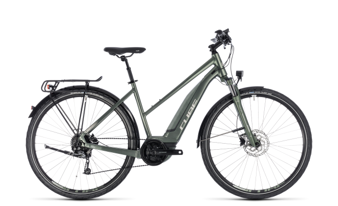Велосипед Cube Touring Hybrid ONE 500 Trapeze (2018) Frost Green/Silver