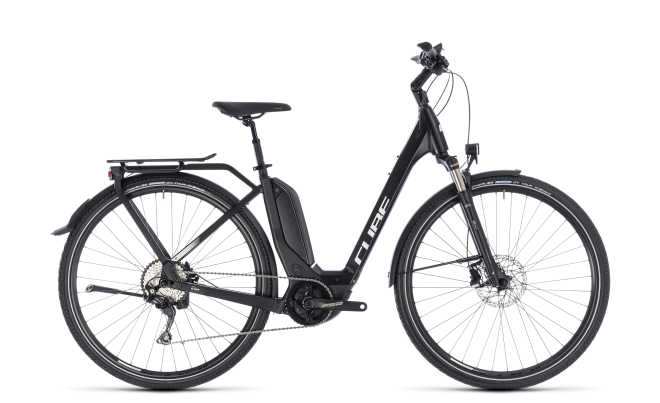 Велосипед Cube Touring Hybrid Pro 500 Easy Entry (2018) Black/White