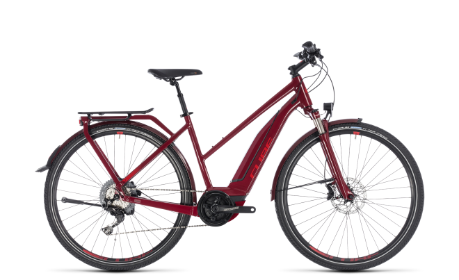Велосипед Cube Touring Hybrid Exc 500 Trapeze (2018) Red