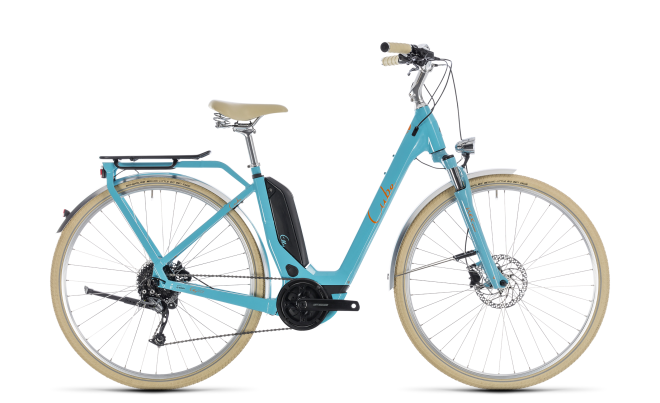 Велосипед Cube Elly Ride Hybrid 500 (2018) Aqua/Orange