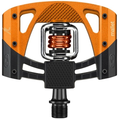 Педали контактные Crankbrothers Mallet 2, чёрно-оранжевые Black/Orange