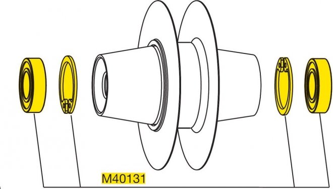 Набор подшипников Mavic IO Track Front Wheel Hub Bearings