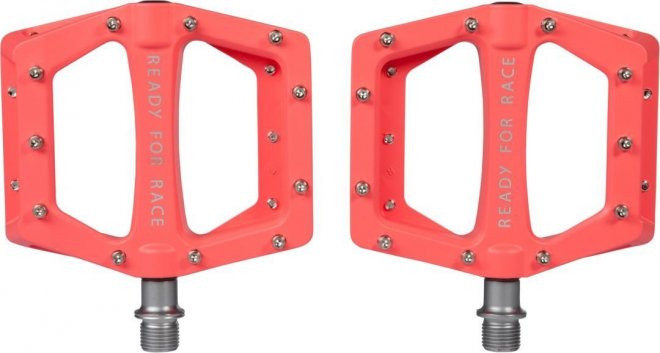 Педали-платформы Cube RFR Pedals Flat Race, светло-красные Salmon Red