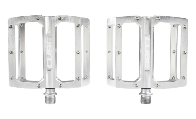 Педали-платформы Cube Pedals All Mountain, серебристые Silver