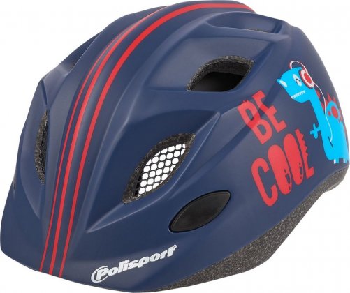 Шлем подростковый, фляга и флягодержатель Polisport S Junior Premium, синий Be cool