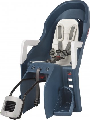 Детское велокресло на подседельную трубу Polisport Guppy Maxi RS Plus - Rear Reclining Child Seat, синее Jeans/Cream
