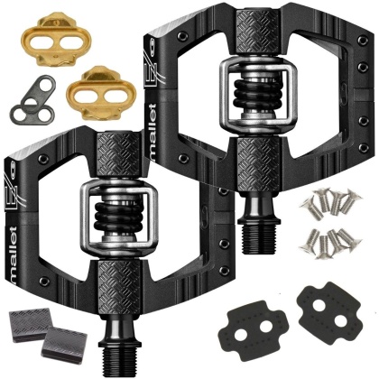 Педали контактные Crankbrothers Mallet E, чёрные Black