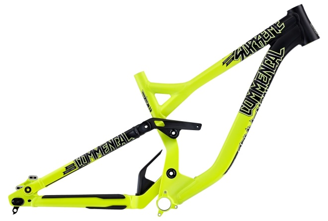 Рама велосипеда Commencal Supreme DH, жёлтая Yellow