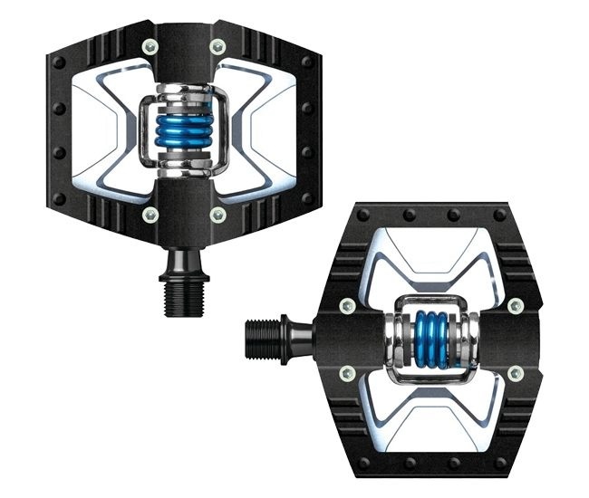 Педали контактные Crankbrothers Double Shot, чёрно-серые Black/Silver