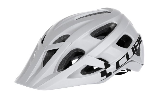 Шлем Cube Helmet AM Race, бело-чёрный White/Black