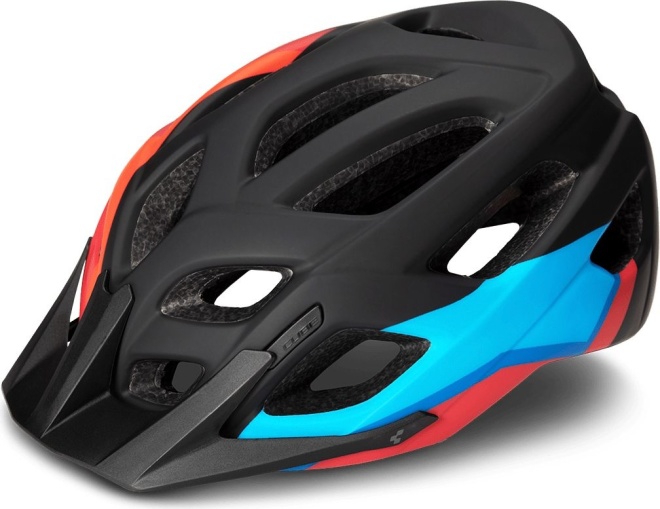 Шлем Cube Helmet Pro, чёрно-голубо-красный Team Line
