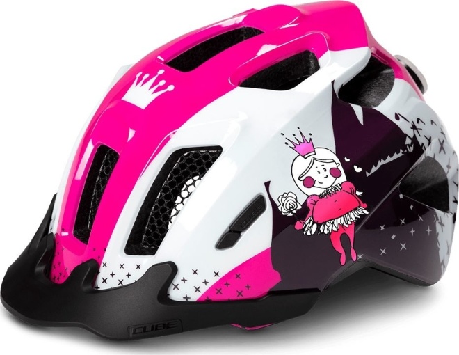 Шлем детский и подростковый Cube Ant, бело-розовый White/Pink