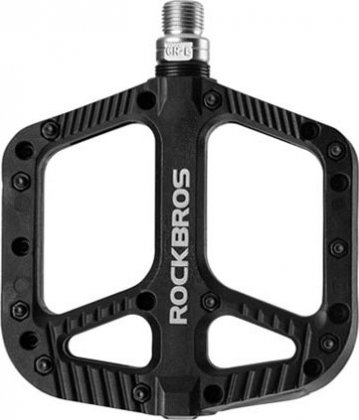 Педали-платформы RockBros Bicycle Enhanced Nylon Width Foot, чёрные Black
