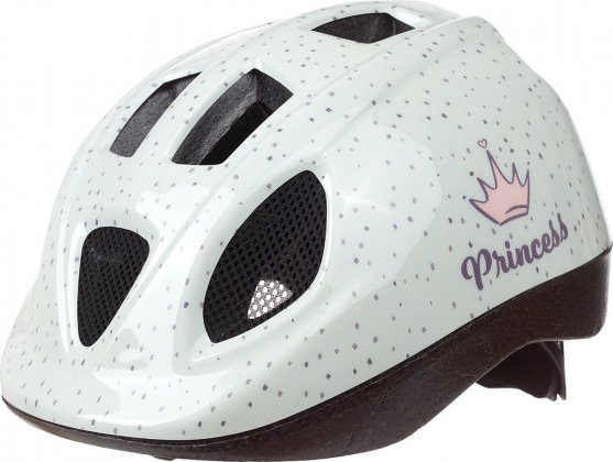Шлем детский Polisport XS Kids - Bicycle Helmet for Kids, белый корона White Crown