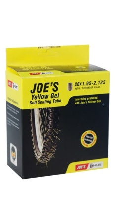 Камера антипрокольная Joe's No-Flats 26x1.9/2.35, ниппель AV, Yellow Gel