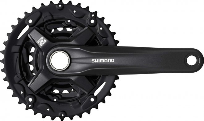 Система с интегрированным валом Shimano FC-MT210-3, длина шатунов 170 мм, набор звёзд 40-30-22T, без защиты цепи, без упаковки
