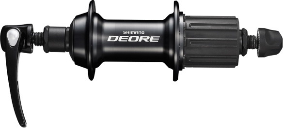 Втулка задняя Shimano Deore FH-T610, под ободные тормоза, 32H отверстия под спицы, ширина 135 мм, под эксцентрик QR 9 мм, чёрная