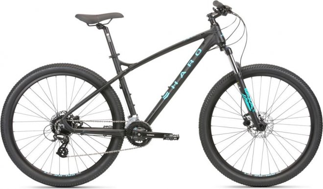 Велосипед Haro Double Peak 27.5 Sport (2020) Matte Black/Aqua