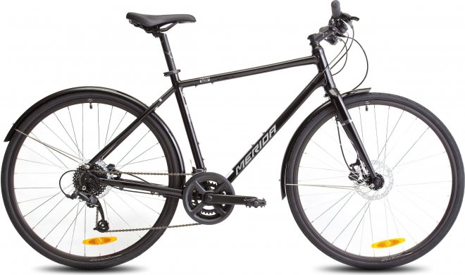 Велосипед Merida Crossway Urban 50 (2023) Glossy Black/Matte Silver
