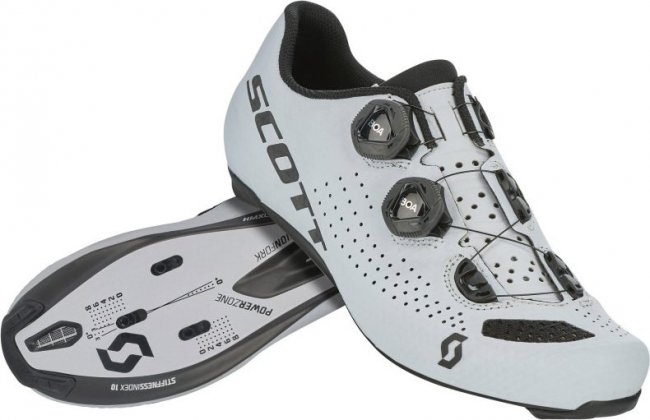 Велотуфли Scott Road RC Evo Shoe, бело-чёрные White/Black