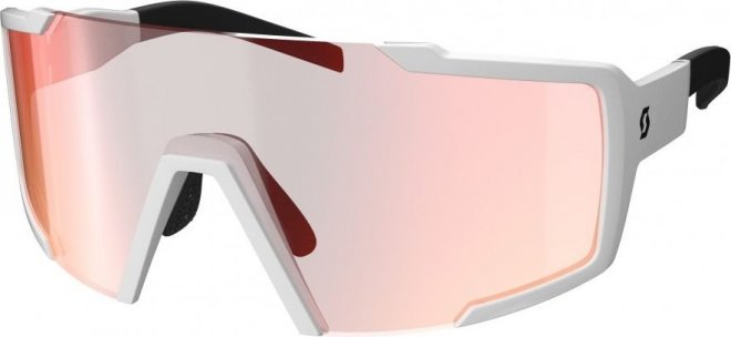 Очки спортивные Scott Shield Sunglasses, бело-красные White/Red Chrome Enhancer