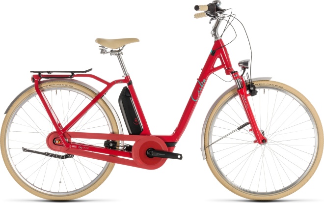 Велосипед Cube Elly Cruise Hybrid 400 (2019) Red/Mint