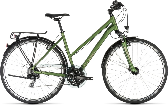 Велосипед Cube Touring Trapeze (2019) Green/Silver