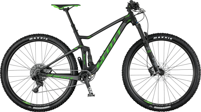 Велосипед Scott Spark 745 (2017) Black/Green