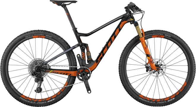 Велосипед Scott Spark RC 900 SL (2017) Black/Orange