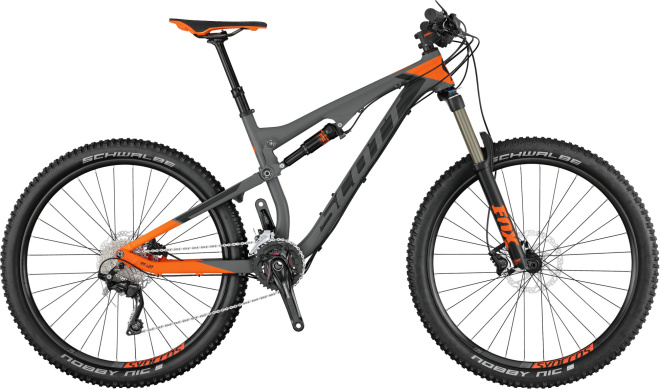 Велосипед Scott Genius 740 (2017) Grey/Orange