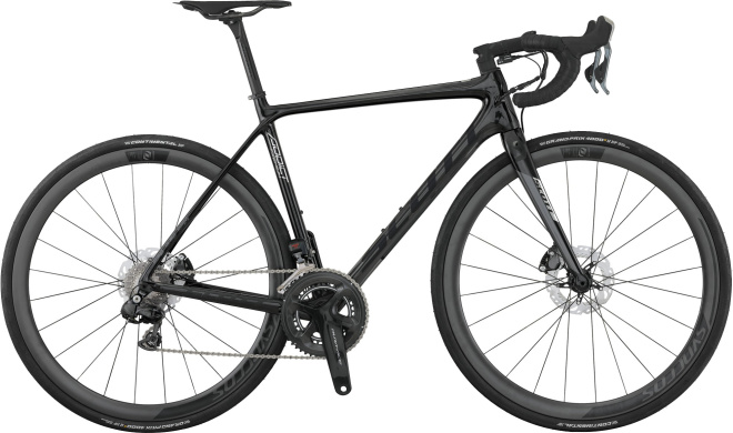 Велосипед Scott Addict Premium Disc Di2 (2017) Black/Grey