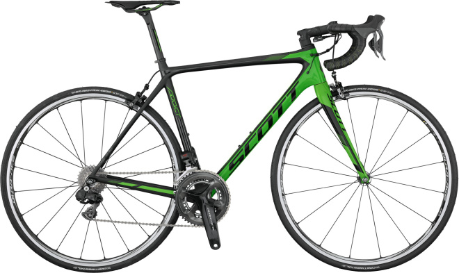 Велосипед Scott Addict RC Di2 (2017) Green/Black