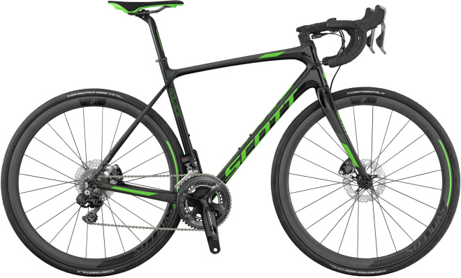 Велосипед Scott Solace Premium Disc (2017) Black/Green