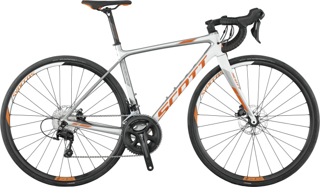 Велосипед Scott Contessa Solace 25 Disc (2017) White/Orange