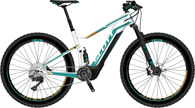 Велосипед Scott E-Contessa Spark 710 Plus (2017) White/Mint