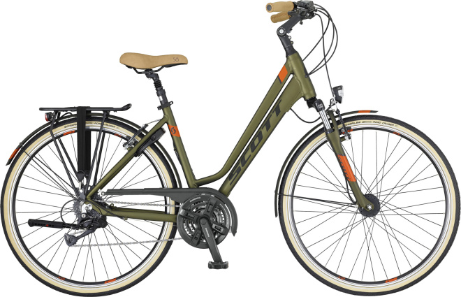 Велосипед Scott Sub Comfort 10 Unisex (2017) Green/Orange