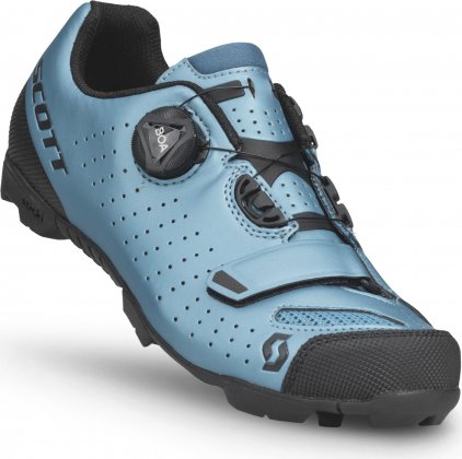 Велообувь женская Scott MTB Comp BOA® Women's Shoe, голубая Metallic Blue/Black