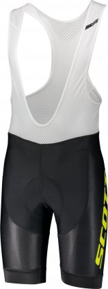 Шорты с лямками Scott RC Pro +++ Bibshorts, чёрно-жёлтые Black/Sulphur Yellow