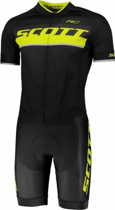 Комбинезон Scott RC Pro +++ Mens Cycling Body Suit, чёрно-жёлтый Black/Sulphur Yellow