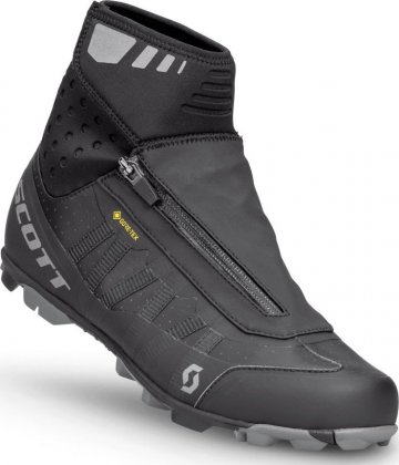 Велообувь Scott MTB Heater Gore-Tex Shoe, чёрная Black/Black Reflective