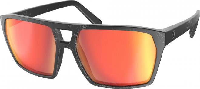 Очки солнцезащитные Scott Tune Sunglasses, чёрно-серебристый с красными линзами Marble Black/Red Chrome