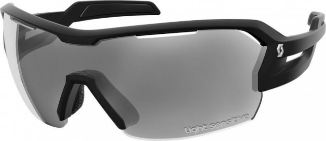 Очки спортивные Scott Spur LS Sunglasses, чёрно-серые Matte Black/Grey Light Sensitive