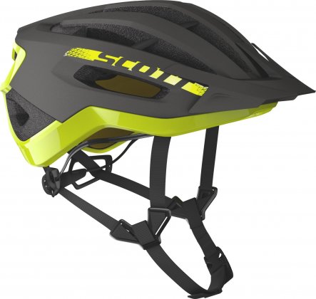 Шлем Scott Fuga Plus Rev (CE) Helmet, серо-жёлтый Dark Grey/Radium Yellow