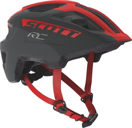 Шлем подростковый Scott Spunto Junior (CE) Helmet, серо-графитово-красный Grey/Red RC
