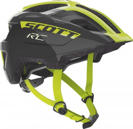 Шлем подростковый Scott Spunto Junior (CE) Helmet, чёрно-жёлтый Black/Radium Yellow