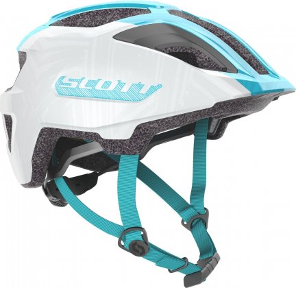Шлем подростковый Scott Spunto Junior (CE) Helmet, бело-бирюзовый Pearl White/Breeze Blue